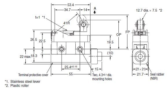 Omron D4MC-2020 limit switch